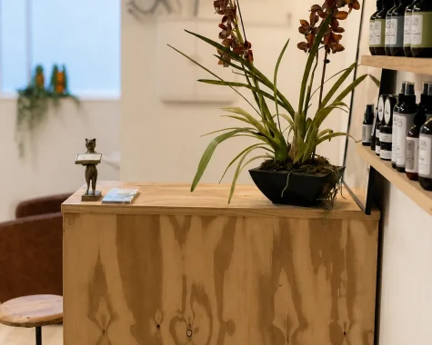 Professional waxing tools prepared in a calm treatment room